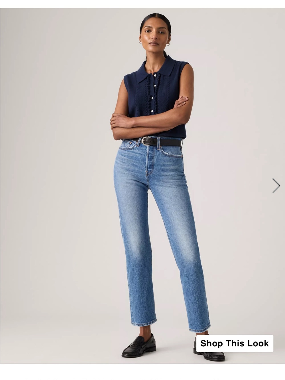 Levi Wedgie Straight Ankle Jeans